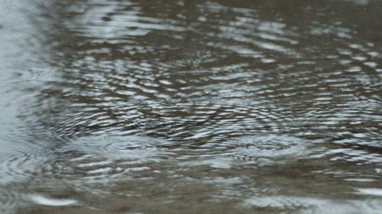 下雨水滴4K实拍