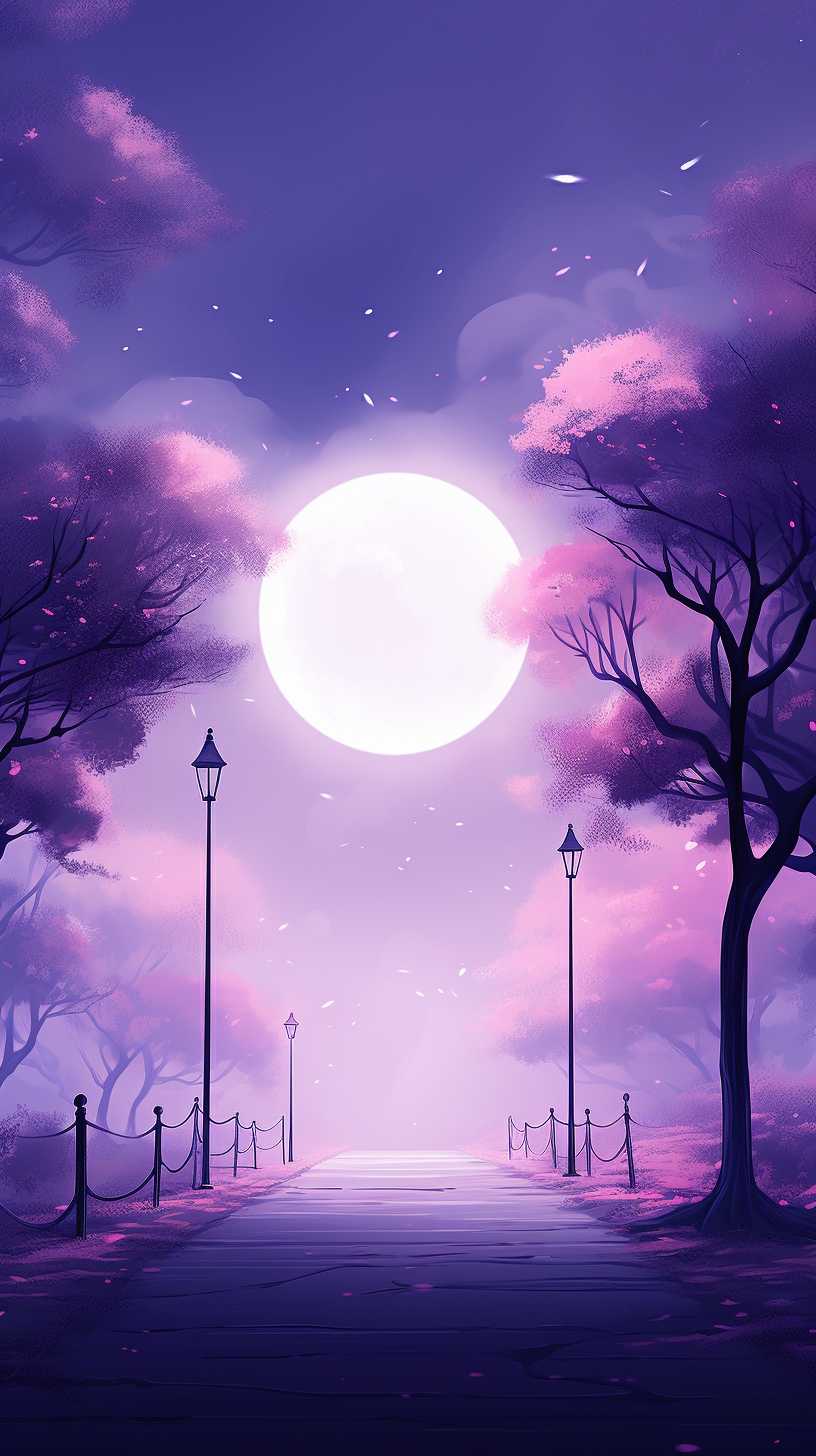 紫色唯美背景图