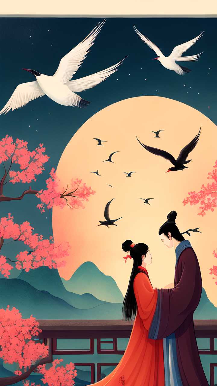 国潮七夕情侣