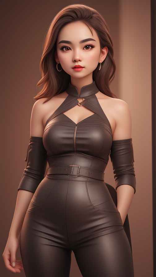 高级感女孩皮衣系列