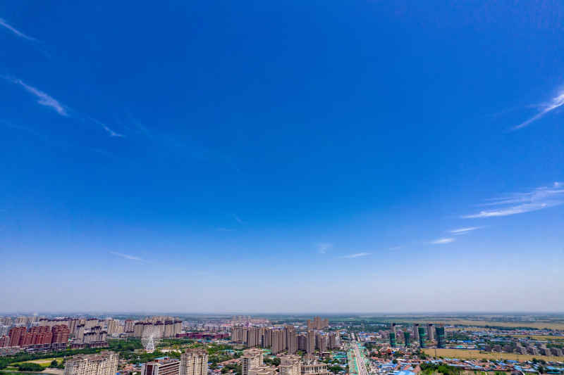 湖北衡水城市建设航拍摄影图