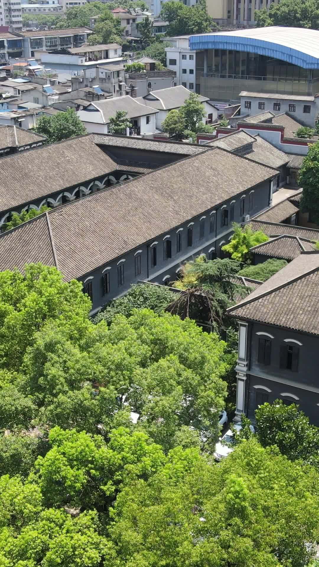 古建筑群的鸟瞰