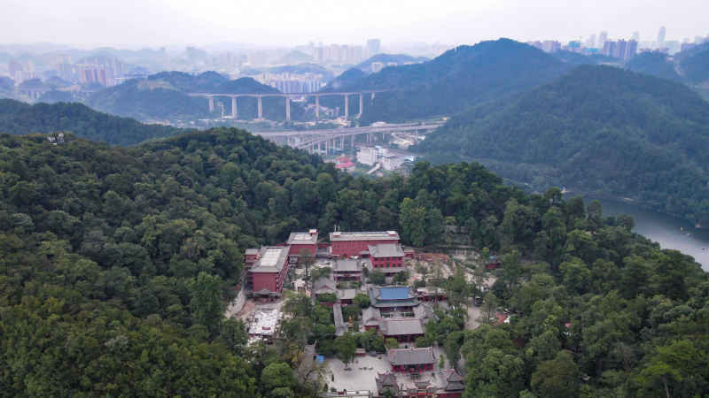 贵州贵阳城市建设航拍摄影图