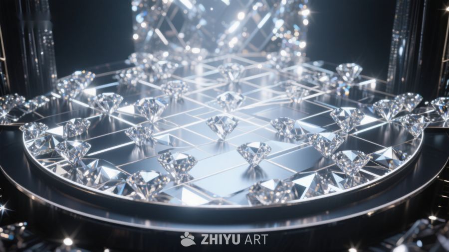 璀璨钻石构成的棋盘艺术 66
