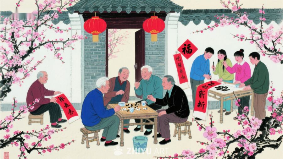 庭院欢聚，共庆新春 847