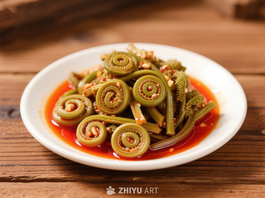 麻辣蕨根粉盘中呈现 511