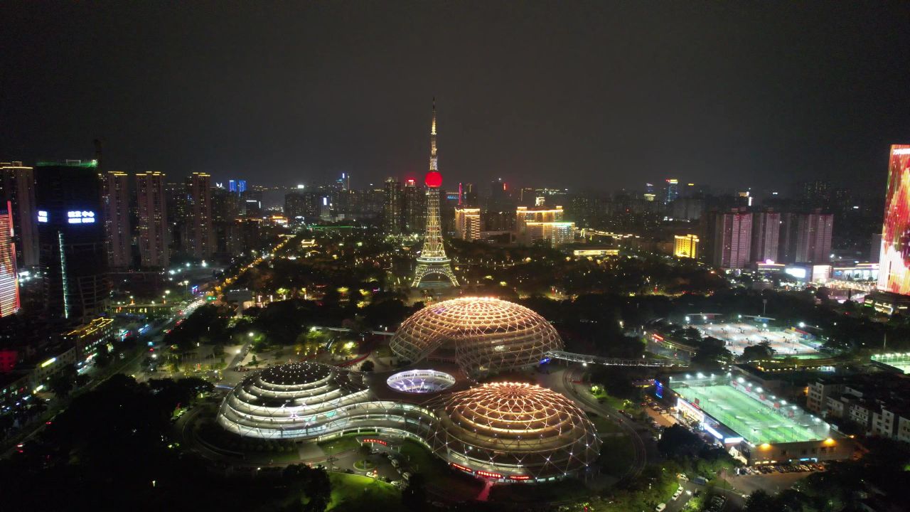 广东佛山城市夜景
