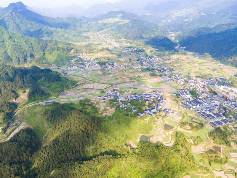 湖南张家界天门山5A景区航拍摄影图 