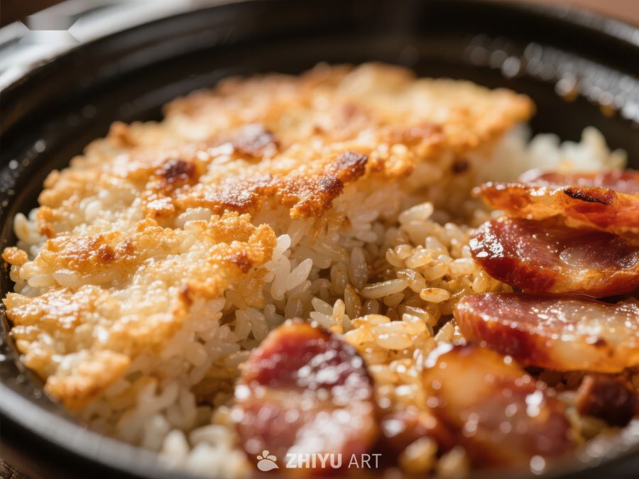 脆皮饭配培根，美味可口 103