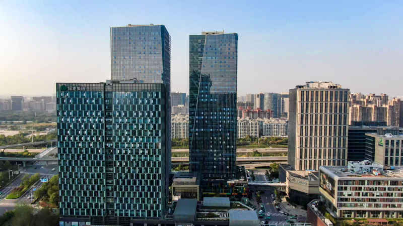 河南郑州城市风光航拍图 