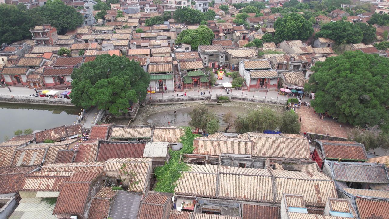 东莞茶山南社古村落风景区航拍 14