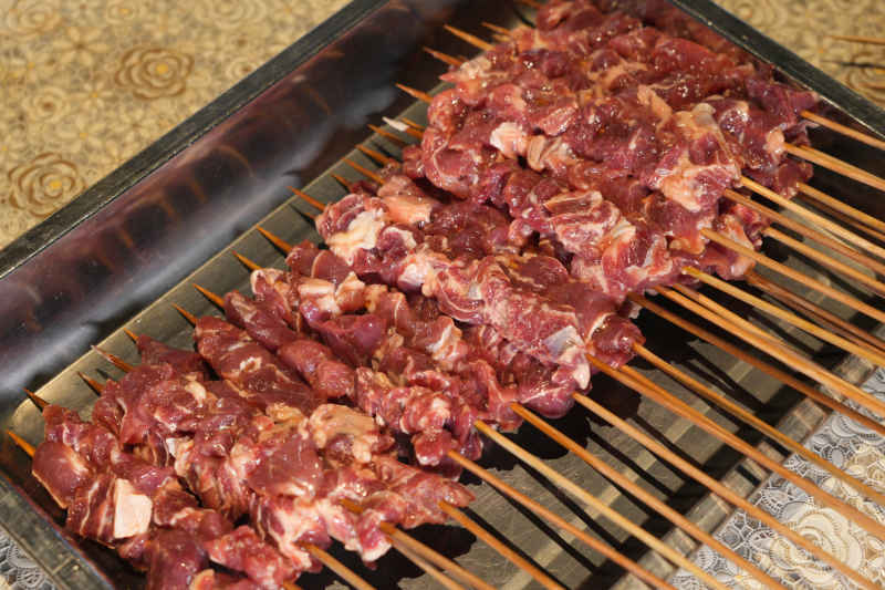烧烤撸串必备美食烤新鲜牛肉 5