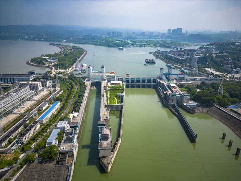 湖北宜昌长江三峡葛洲坝水水电站