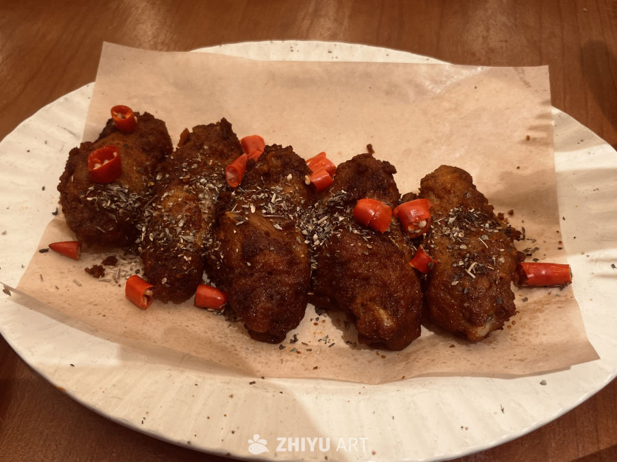 香辣炸鸡翅