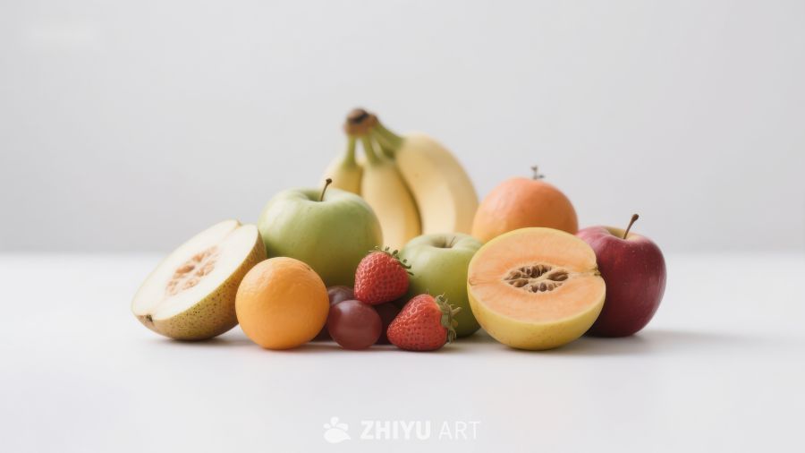 新鲜水果组合展示