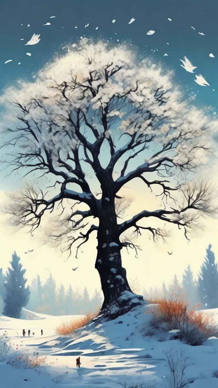 雪景户外背景 12