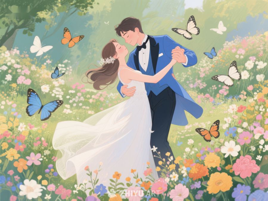 花海中的浪漫婚礼 338