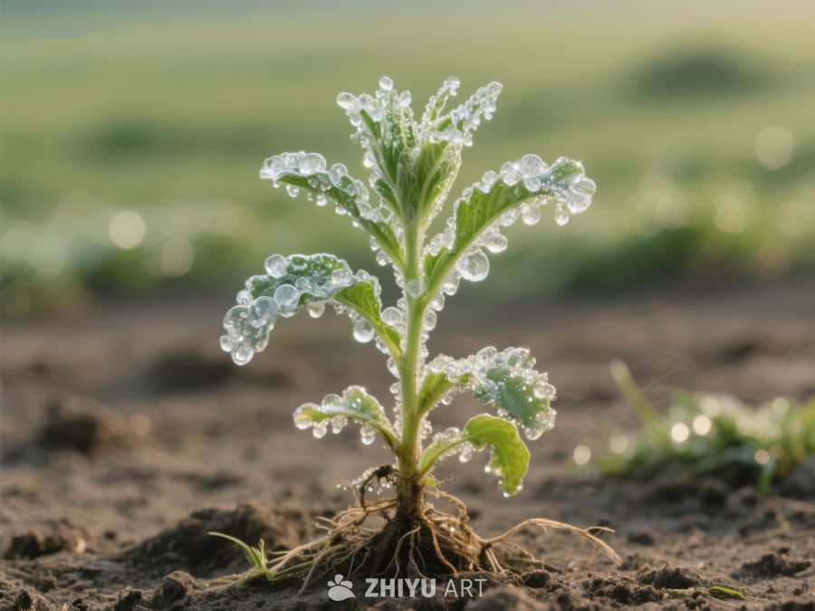 晨露中的幼苗 46