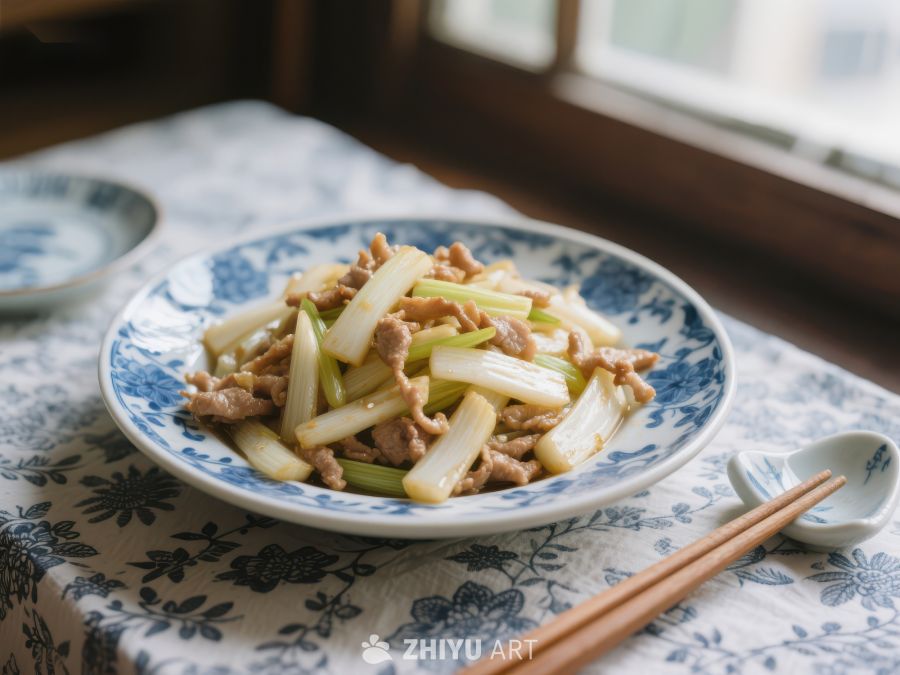 葱爆肉丝，中式家常菜 91