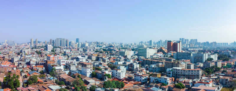航拍福建泉州古城区建筑风光 8