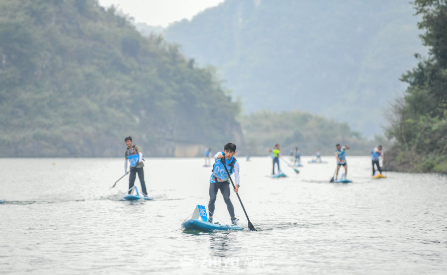 山水间桨板比赛 水上桨板运动 12