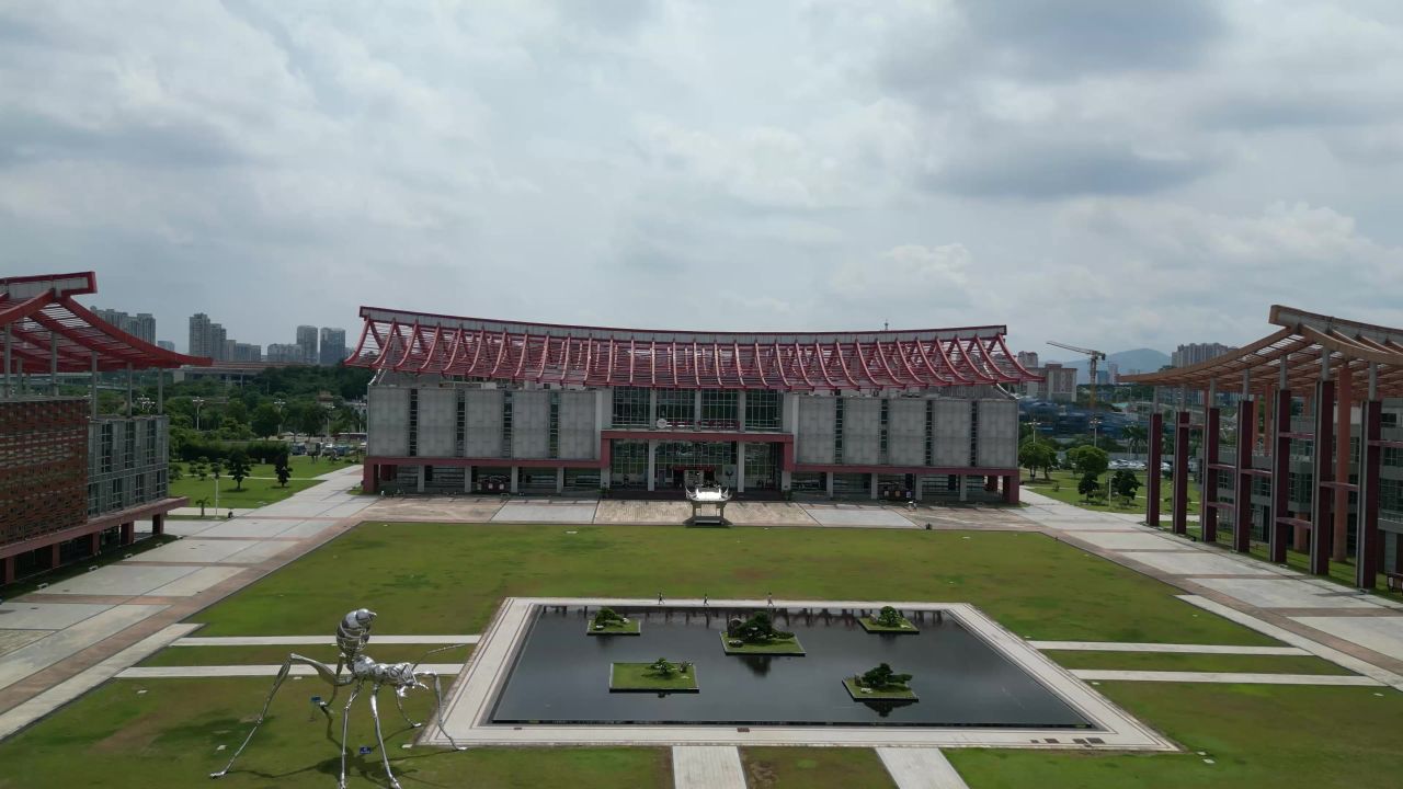  航拍福建漳州三馆