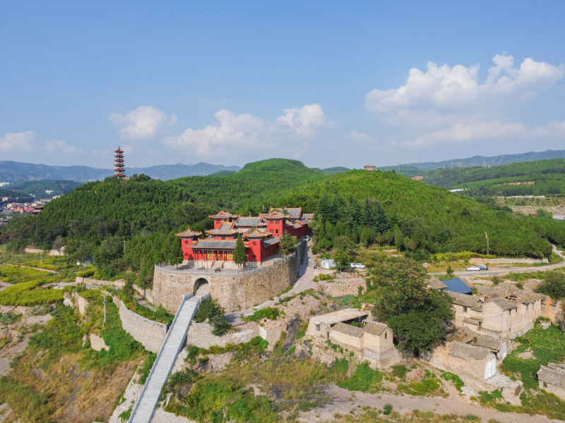 航拍山西晋城古建风光 11