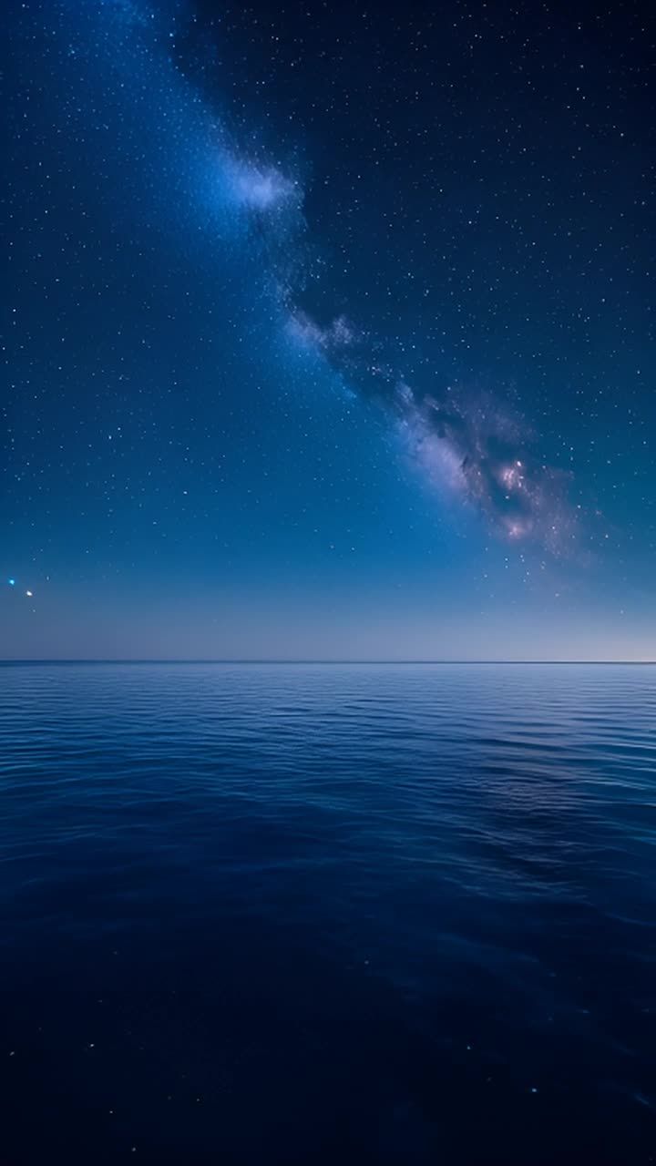 夜幕降临，星空璀璨。银河横亘天际，洒下无数的星辰点