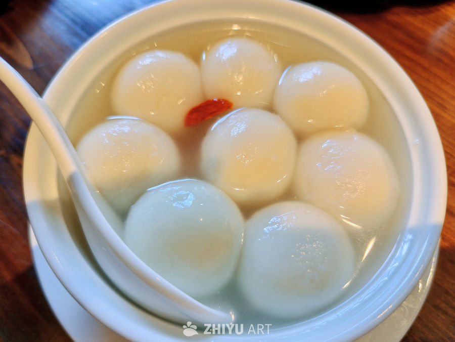 美味的绍兴黄酒汤圆