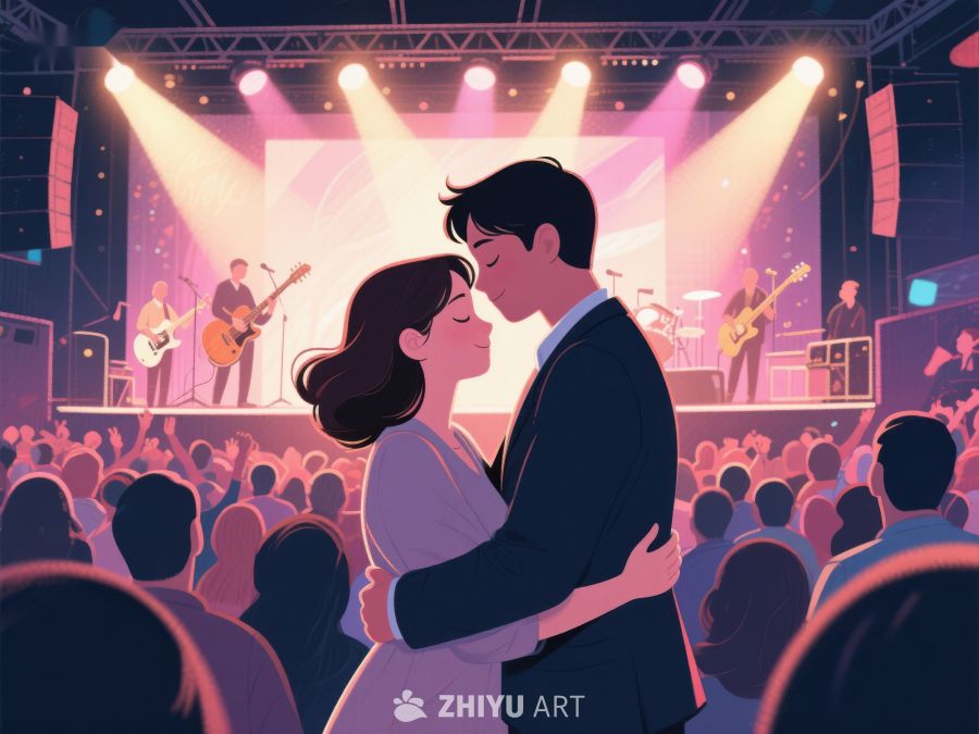 音乐节上的浪漫拥抱 1014