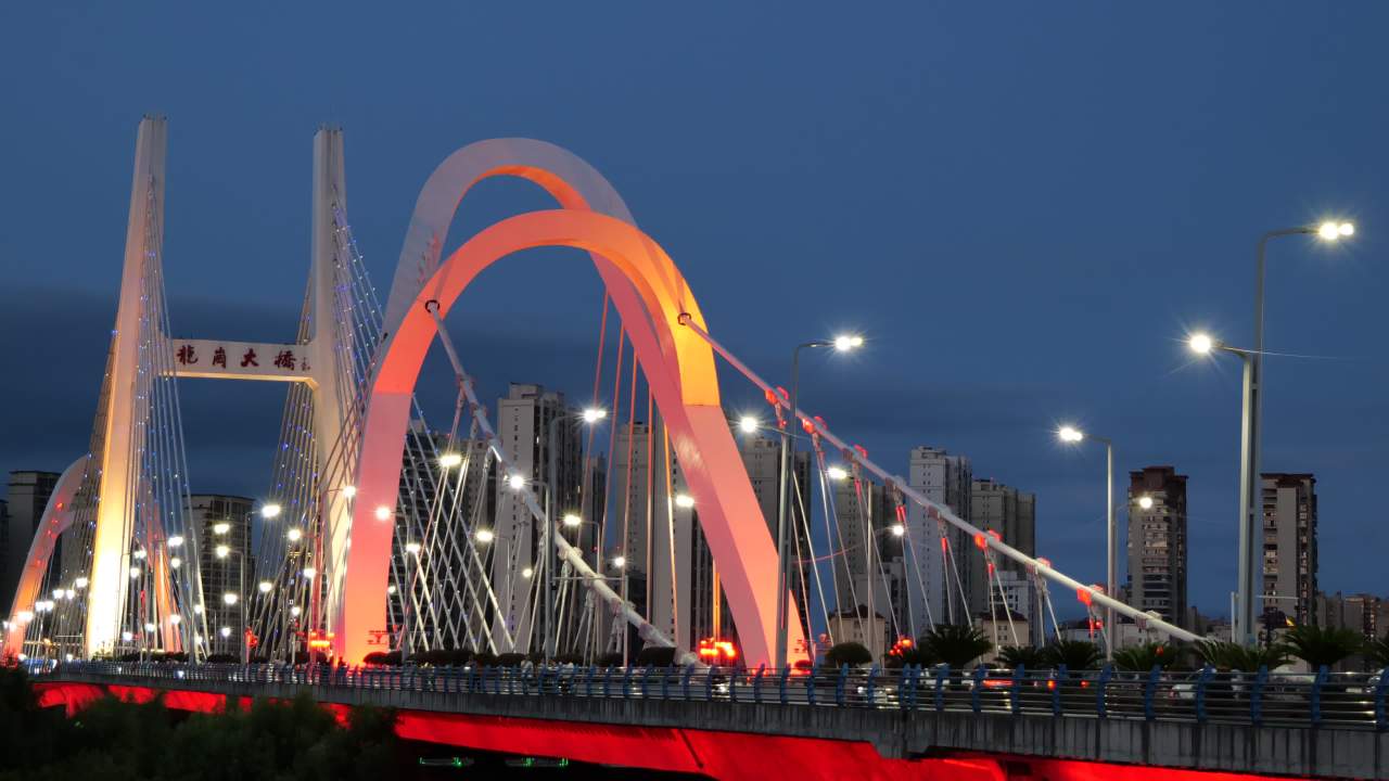 夜色下的城市大桥 20