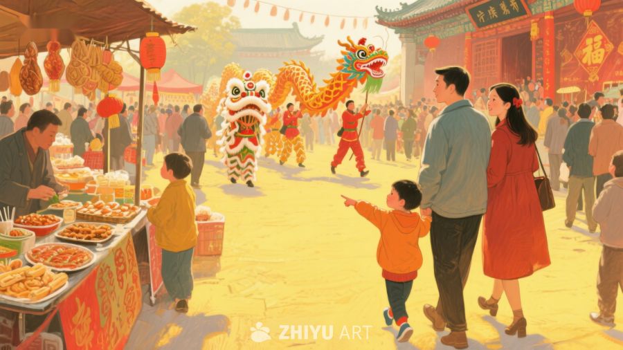 新春佳节，舞龙舞狮庆团圆 1033