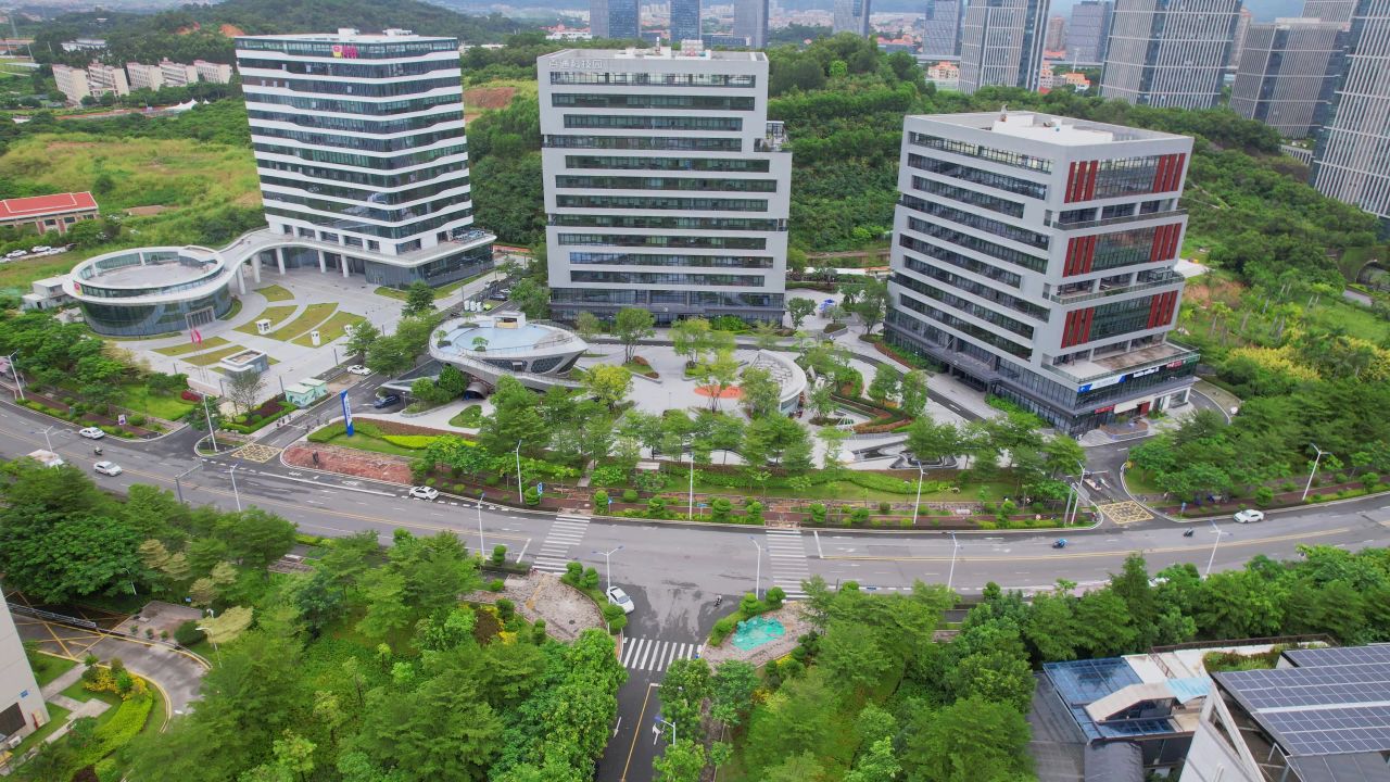 航拍厦门百通科技园