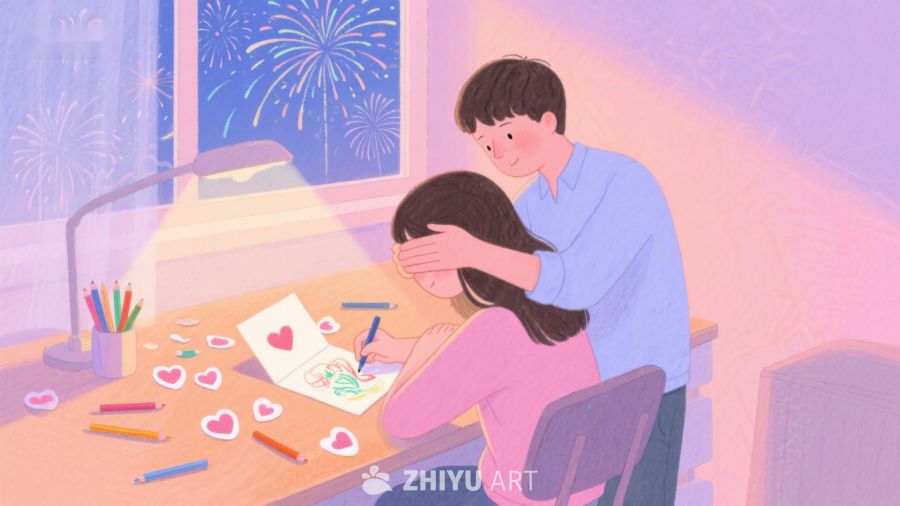 温馨夜晚，共绘爱心 465