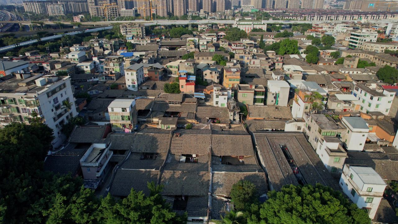 航拍福州螺洲古镇景观 3