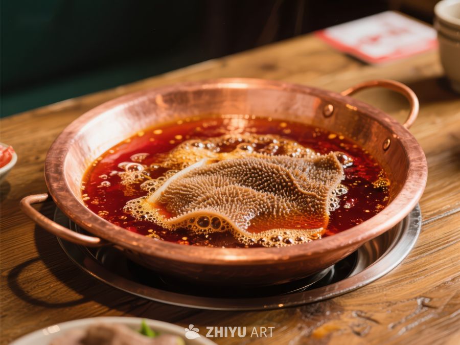 铜锅火锅，热气腾腾的美食 1190