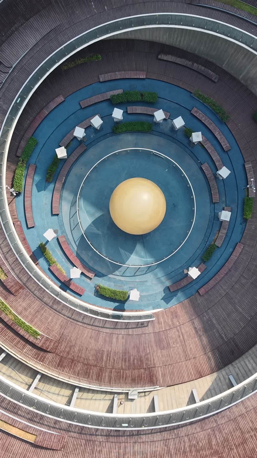 空中俯瞰螺旋建筑