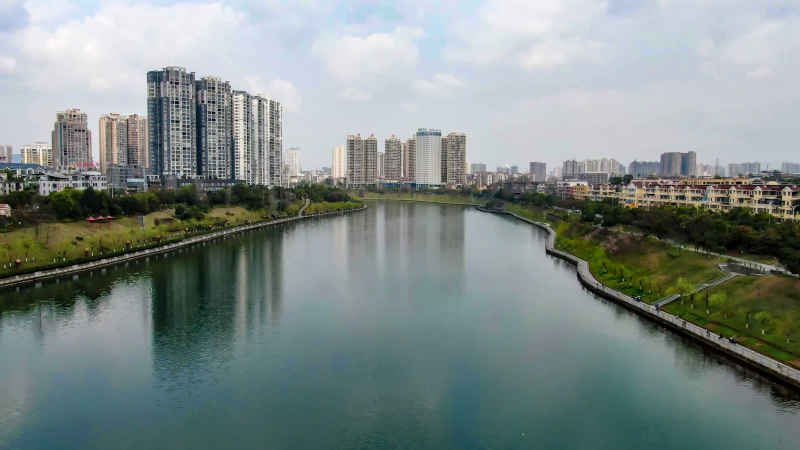 湖南怀化舞水河风光