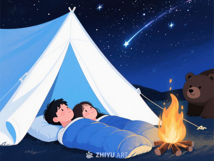 星空下的露营夜 959