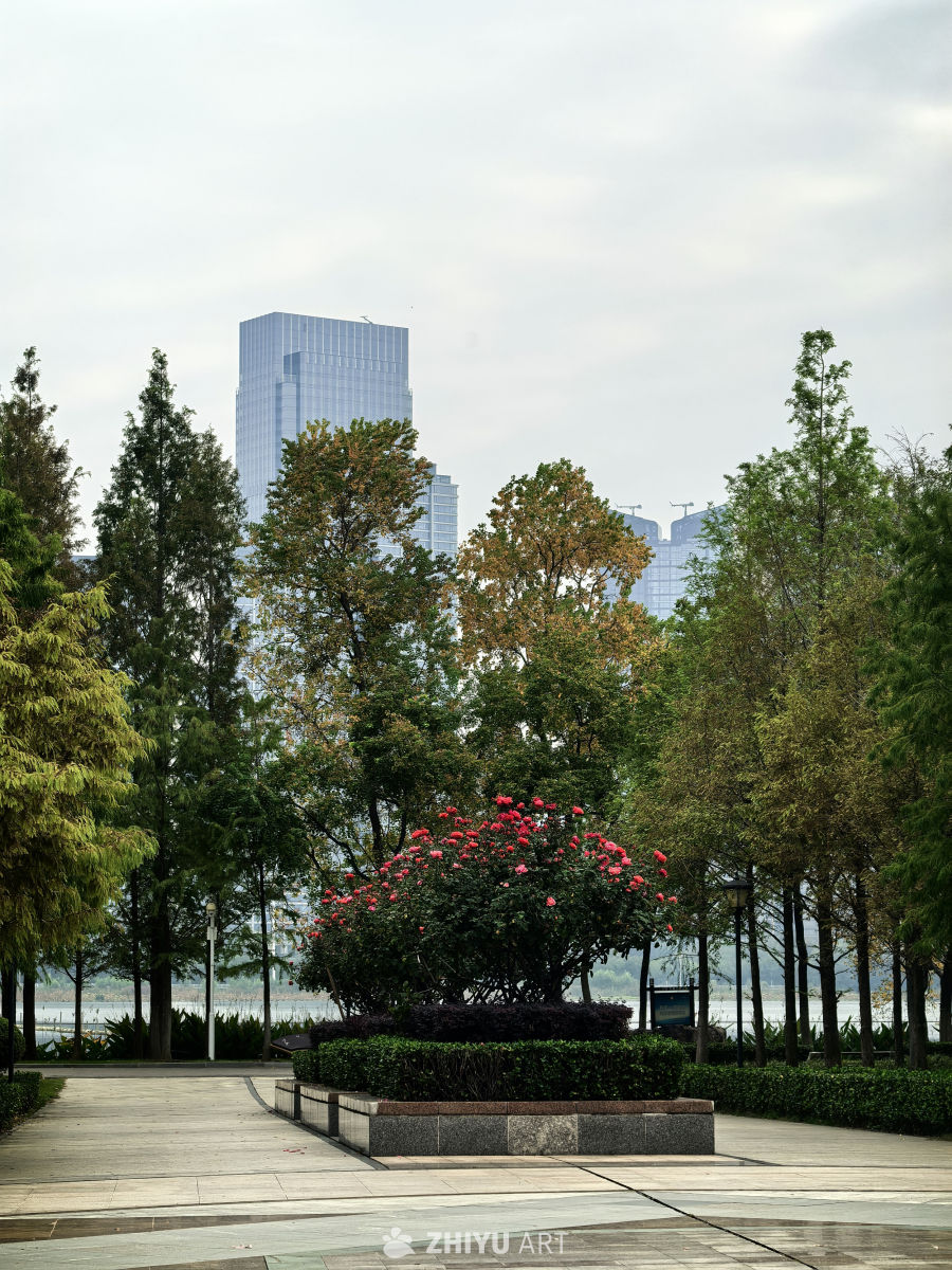 水静万佛湖，风微湖岸幽