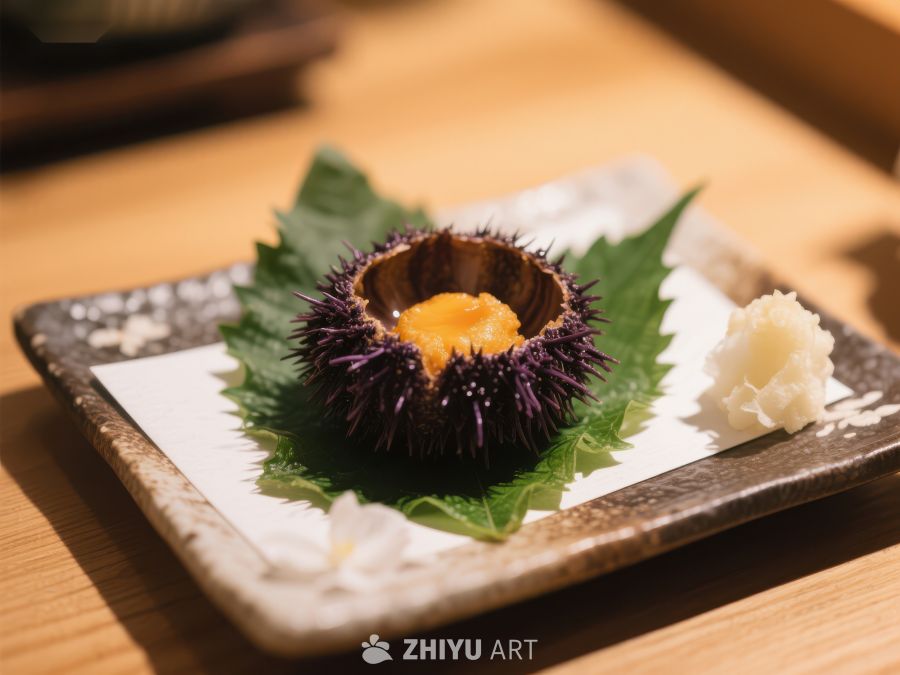 海胆刺身精致摆盘 21