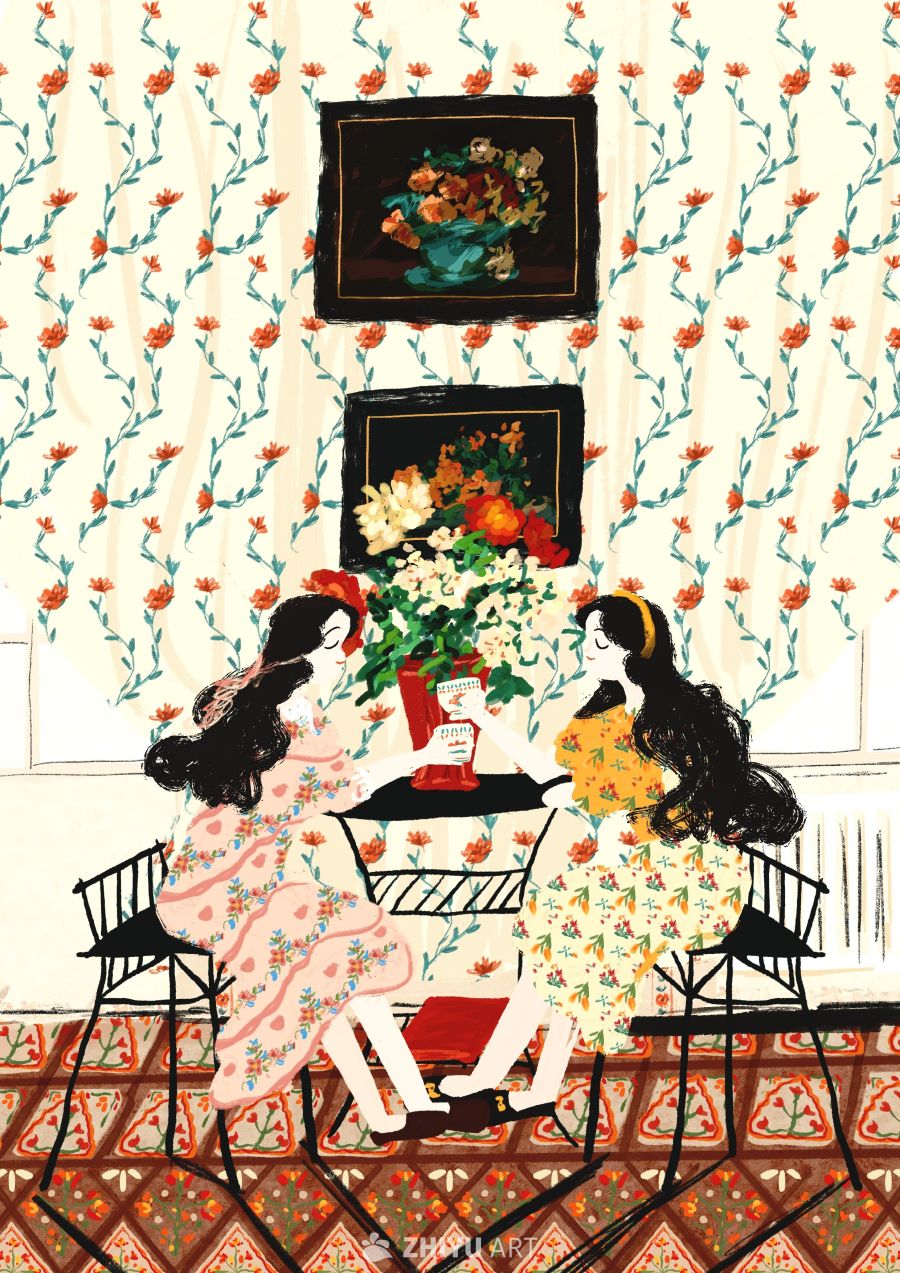 原创治愈插画作品素材四季节气节日自然 56