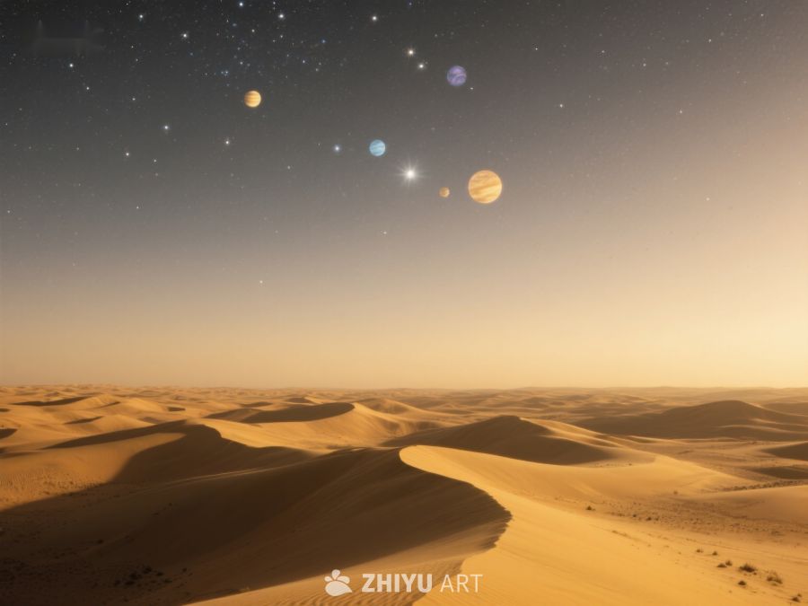 沙漠夜空下的行星奇观 113