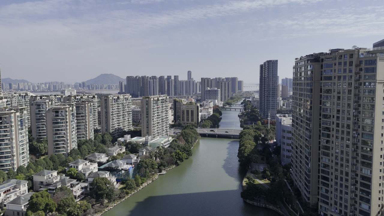 温州新城航拍素材 2