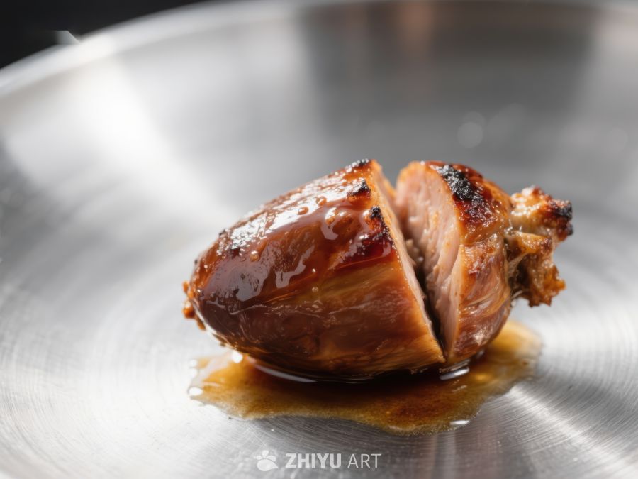 烤肉特写：金黄焦香的美味
