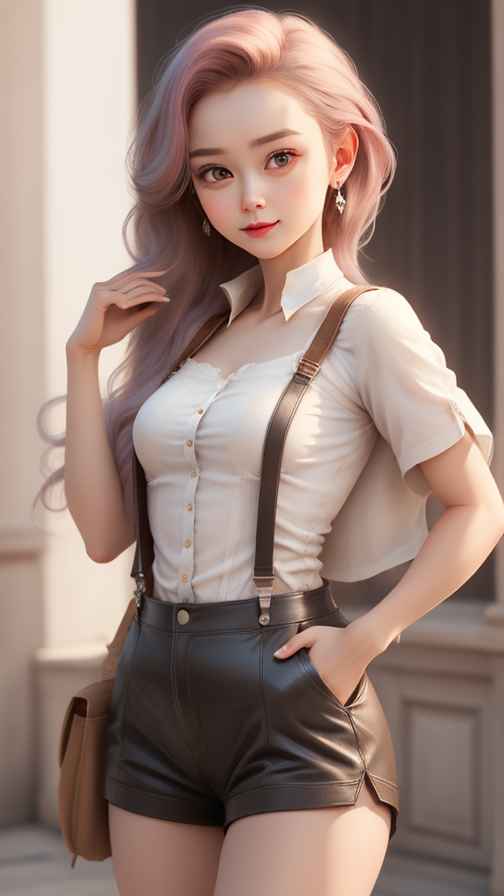 吊带高级美女