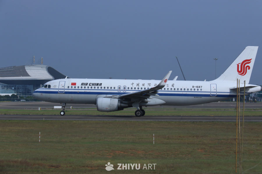 国航A320准备起飞