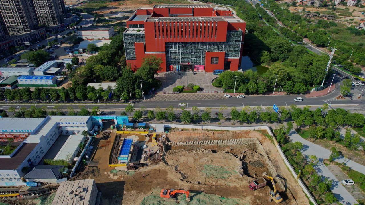 航拍福建省档案馆景观