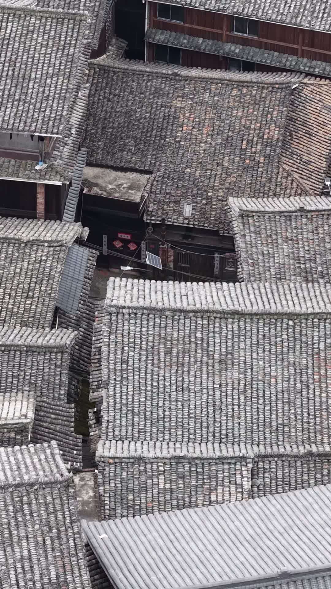 竖版航拍广西柳州程阳八寨5A景区 (4)