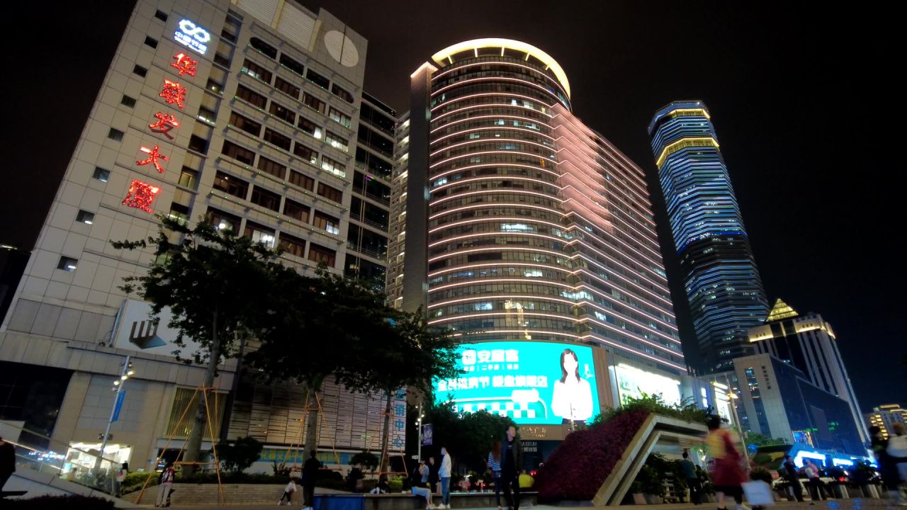 华强北赛格大厦夜景延时